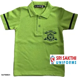 School Uniforms - Uniform T-Shirts - School Female Staff Uniform T-Shirts Wholesale Suppliers in Erode, Tamilnadu