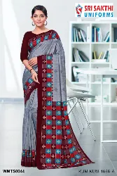 Womens Uniforms - Teachers Uniform Sarees - Teacher Plain Sarees with Border Collections in Erode, Tamilnadu