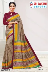 Womens Uniforms - Teachers Uniform Sarees - Woman Sarees Sale in Erode, Tamilnadu