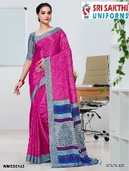 Womens Uniforms - Staff Uniform Sarees - Manufacturer in Erode, Tamilnadu