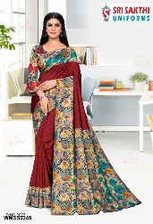 Womens Uniforms - Staff Uniform Sarees - Manufacturer in Erode, Tamilnadu
