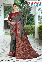 Womens Uniforms - Staff Uniform Sarees - Sales in Erode, Tamilnadu