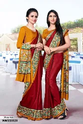 Womens Uniforms - Staff Uniform Sarees - Wholesale Price in Erode, Tamilnadu